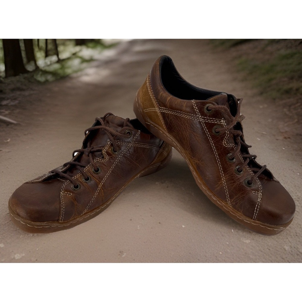 VNTG Men's Dr. Marten Brown Leather and Suede "Patch" Oxford  Style US 9M Casual